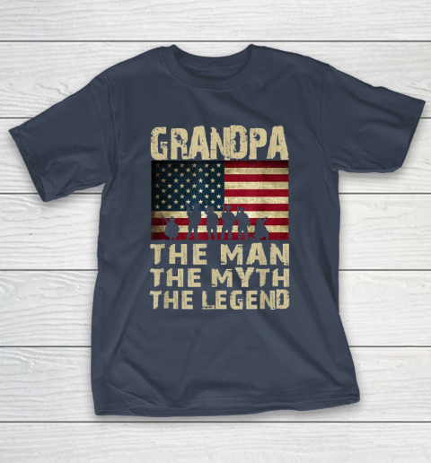 Grandpa Funny Gift Apparel  Father's Day Grandpa The Man Myth Legend T-Shirt 13