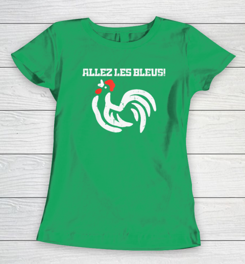 France Allez Les Bleus French Rooster Soccer Women's T-Shirt 4