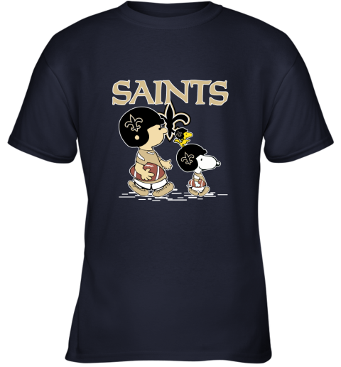 NFL Football New Orleans Saints Snoopy The Peanuts Movie Shirt Youth T-Shirt