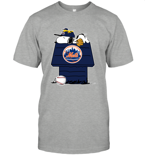 MLB New York Mets Snoopy Woodstock The Peanuts Movie Baseball T Shirt yDIuzSnwqWq classic t shirt 2 95 151514 front ash