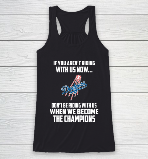 MLB Los Angeles Dodgers Baseball We Become The Champions Racerback Tank