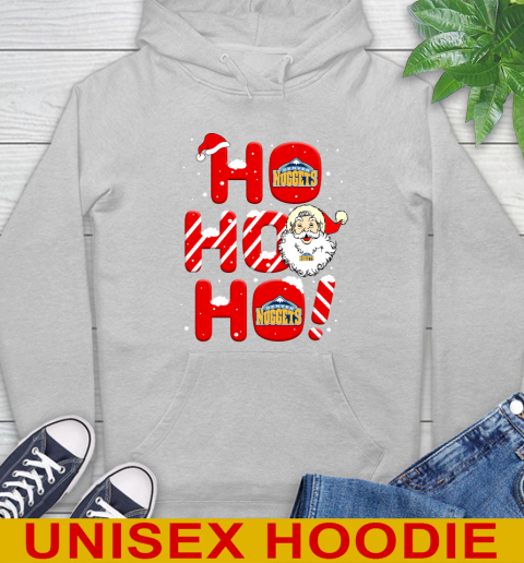 Denver Nuggets NBA Basketball Ho Ho Ho Santa Claus Merry Christmas Shirt Hoodie 6