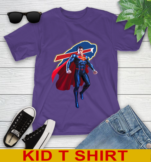 NFL Superman DC Sports Football Buffalo Bills Youth T-Shirt 4