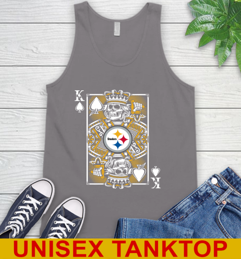 Pittsburgh Steelers NFL Football The King Of Spades Death Cards Shirt Tank Top 6