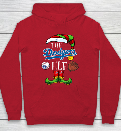 Los Angeles Dodgers Christmas ELF Funny MLB Hoodie 7