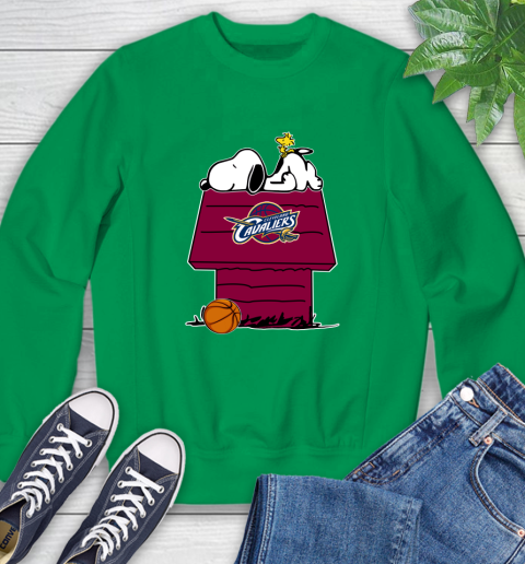 Cleveland Cavaliers NBA Basketball Snoopy Woodstock The Peanuts Movie Sweatshirt 6