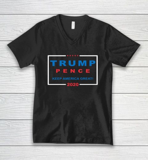 Trump Pence Keep America Great 2020 V-Neck T-Shirt