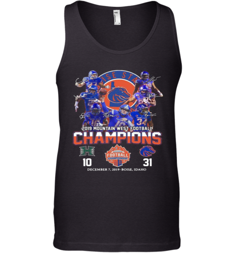 Boise State Broncos 2019 Mountain West Football Champions Tank Top