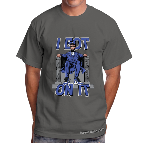 Air Jordan 1 Game Royal Matching Sneaker Shirt I Got On It Royal Black And White Sneaker Shirt
