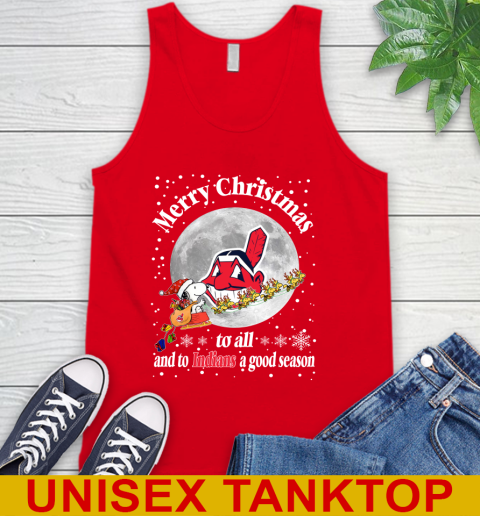 Cleveland Indians Merry Christmas To All And To Indians A Good Season MLB Baseball Sports Tank Top 5