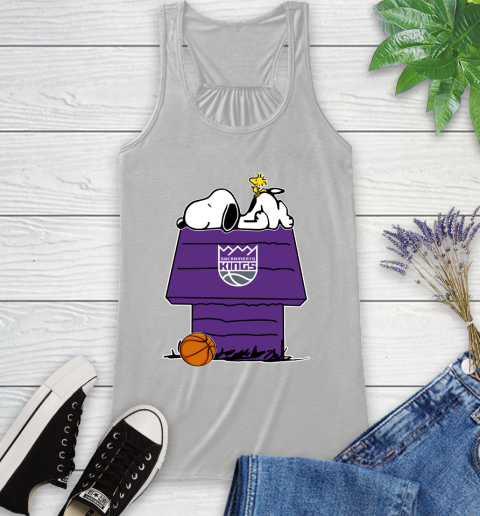 Sacramento Kings NBA Basketball Snoopy Woodstock The Peanuts Movie Racerback Tank