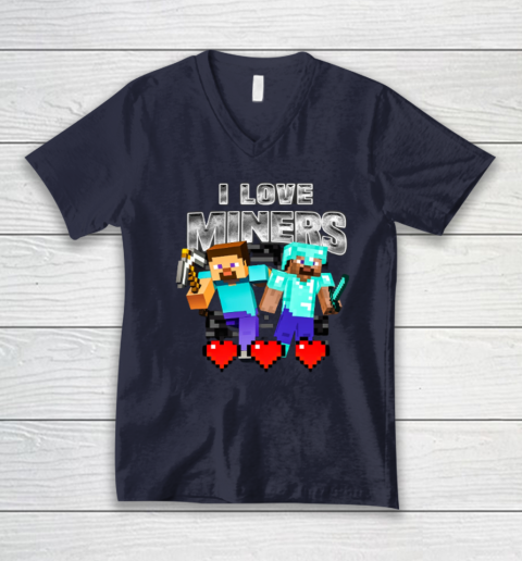 I Love Miners V-Neck T-Shirt 2