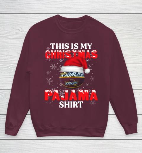 Cleveland Cavaliers This Is My Christmas Pajama Shirt NBA Youth Sweatshirt 4