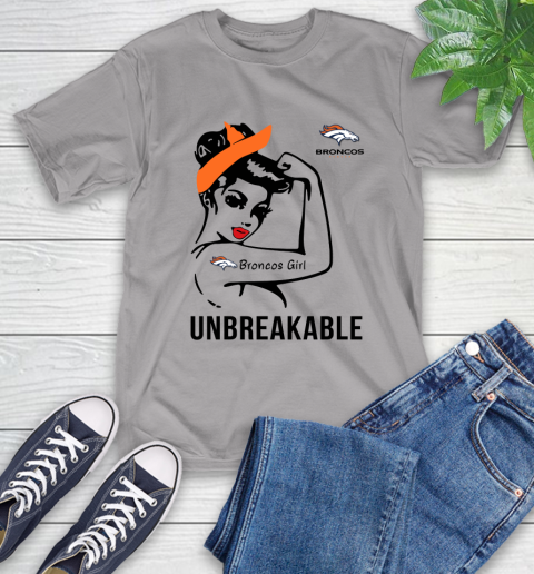 NFL Denver Broncos Girl Unbreakable Football Sports T-Shirt 4