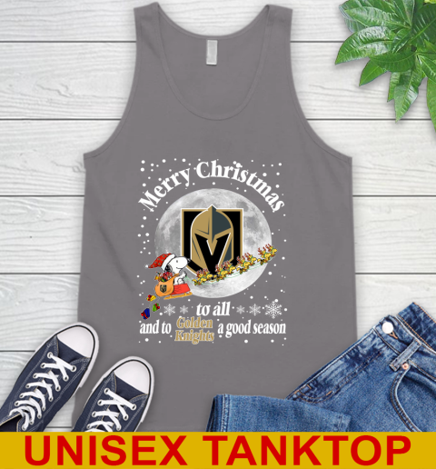Vegas Golden Knights Merry Christmas To All And To Golden Knights A Good Season NHL Hockey Sports Tank Top 6