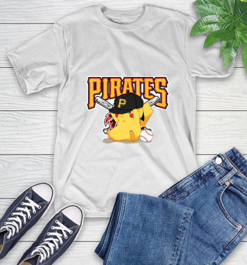 MLB Pikachu Baseball Sports Pittsburgh Pirates T-Shirt