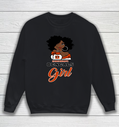 Cincinnati Bengals Girl NFL Sweatshirt