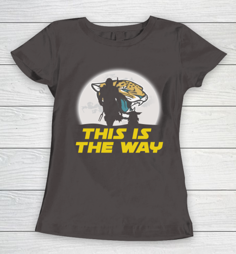 Jacksonville Jaguars NFL Football Star Wars Yoda And Mandalorian This Is The Way Women's T-Shirt 7