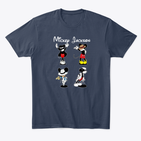 wrom mickey jackson four style dance micheal jackson classic t shirt 2 front navy