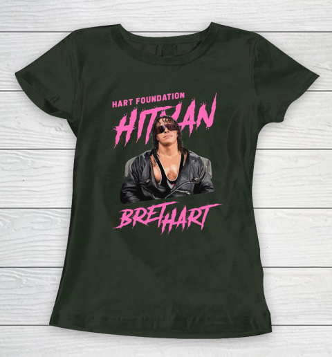Bret Hart The Hitman Hart Foundation Women's T-Shirt 4