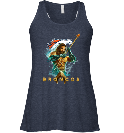 NFL Denver Broncos Aquaman DC Football Sports z7wCjwr9uOW flowy tank 32 95 151514 front heather navy