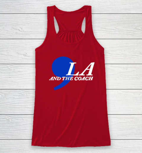 Harris Walz 2024 Comma La and The Coach Racerback Tank 3