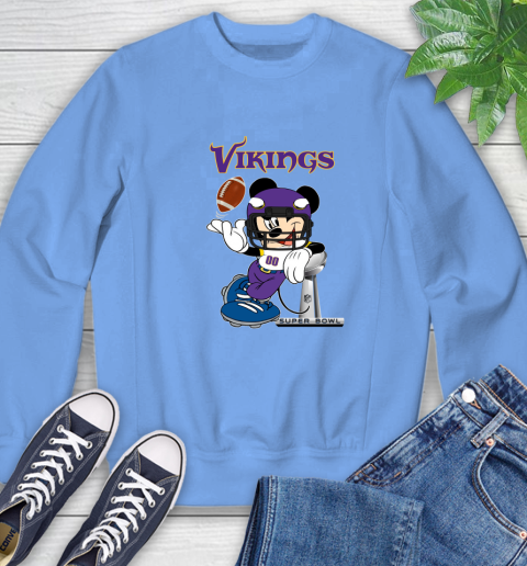 NFL Minnesota Vikings Mickey Mouse Disney Super Bowl Football T Shirt Sweatshirt 11