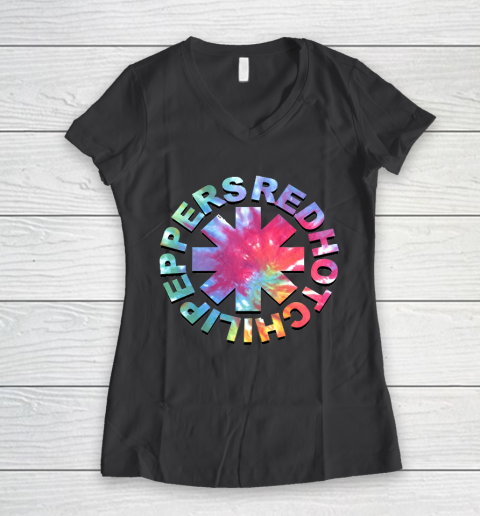Red Hot Chili Peppers Galaxy Women's V-Neck T-Shirt 6