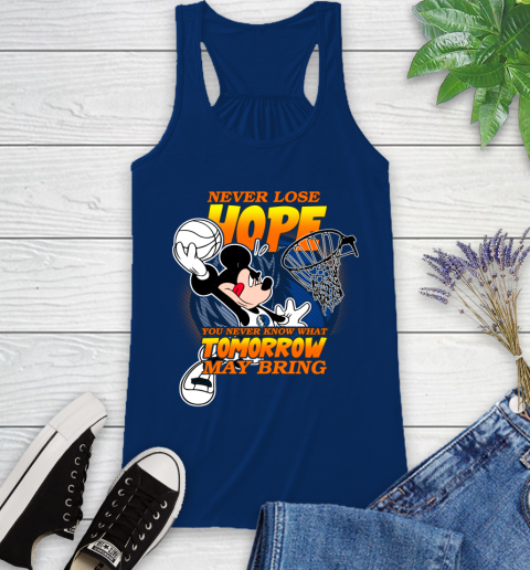 Dallas Mavericks NBA Basketball Mickey Disney Never Lose Hope Racerback Tank 8