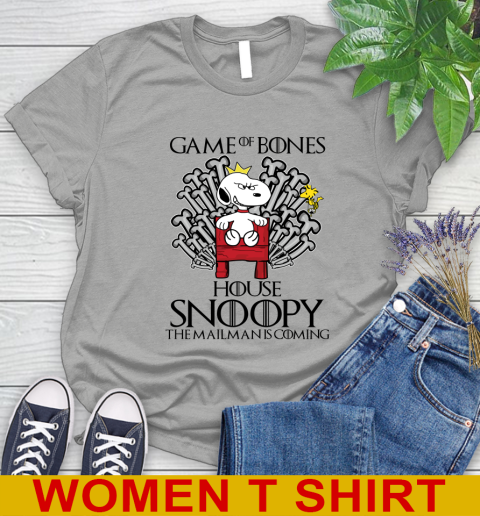 Game of bones house snoopy the mailman is coming tshirt 82