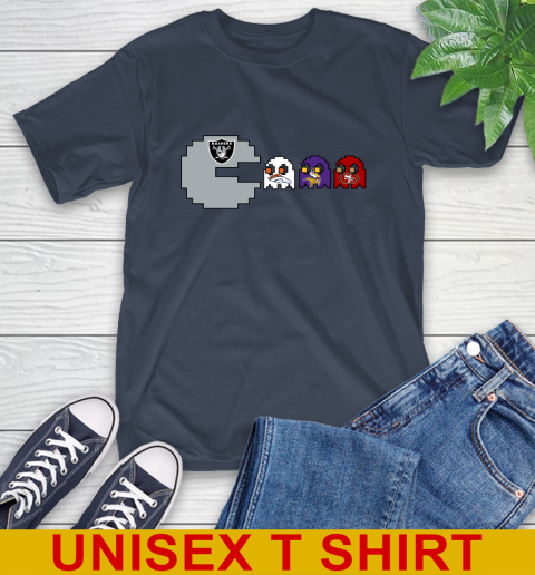 Oakland Raiders NFL Football Pac Man Champion T-Shirt 4