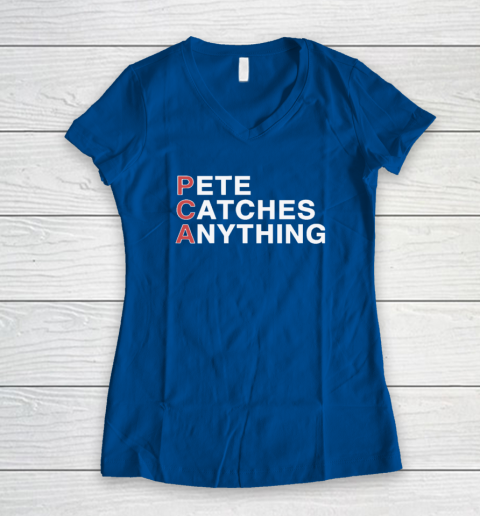 PCA Pete Catches Anything Pete Crow Armstrong Women's V-Neck T-Shirt 5