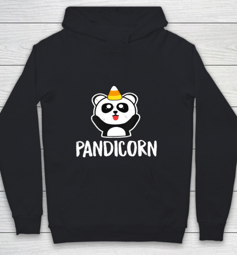 Pandicorn Funny Halloween T Shirt Panda Unicorn Candy Corn Youth Hoodie