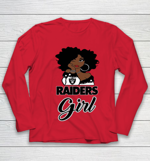 Oakland Raiders Girl NFL Youth Long Sleeve 10