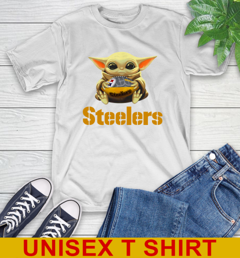 NFL Football Pittsburgh Steelers Baby Yoda Star Wars Shirt T-Shirt