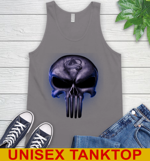 Colorado Avalanche NHL Hockey Punisher Skull Sports Tank Top 6