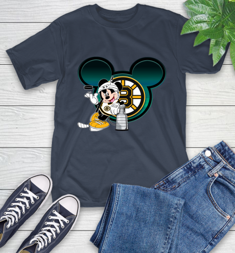 NHL Boston Bruins Stanley Cup Mickey Mouse Disney Hockey T Shirt T-Shirt 4
