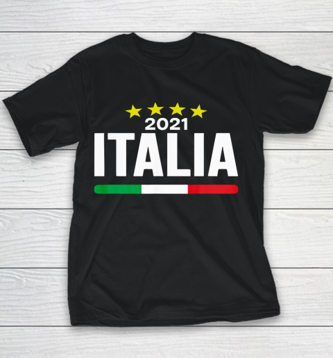 Italia Football Soccer Italian Flag 2021 Youth T-Shirt