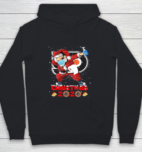 Philadelphia Flyers Funny Santa Claus Dabbing Christmas 2020 NHL Youth Hoodie