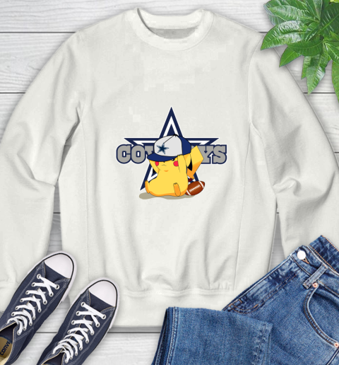 NFL Pikachu Football Sports Dallas Cowboys Sweatshirt