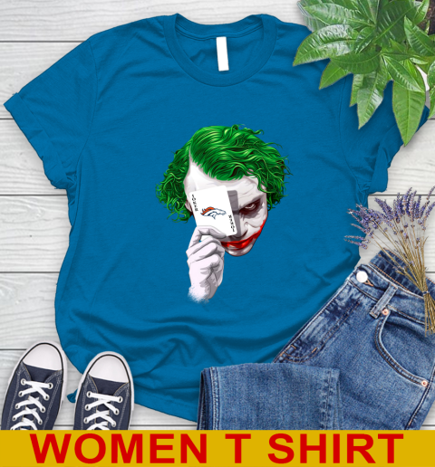 Denver Broncos NFL Football Joker Card Shirt Women's T-Shirt 8
