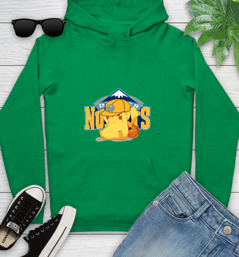 NBA Pikachu Basketball Sports Denver Nuggets Youth Hoodie 7