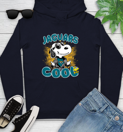 NFL Football Jacksonville Jaguars Cool Snoopy Shirt Youth Hoodie 3