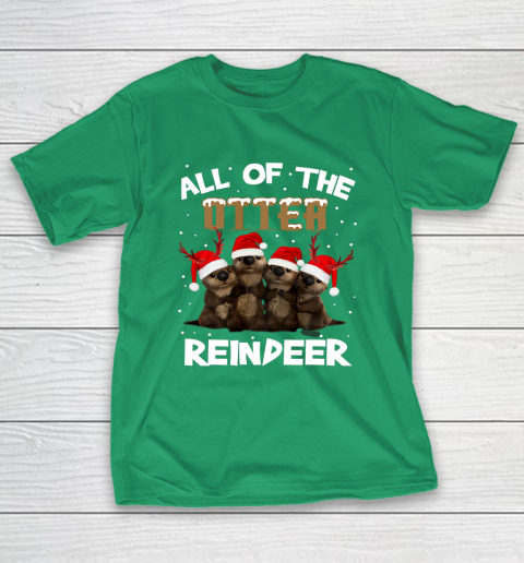 All Of Otter Reindeer Christmas Pajamas Tshirt Xmas T-Shirt 5