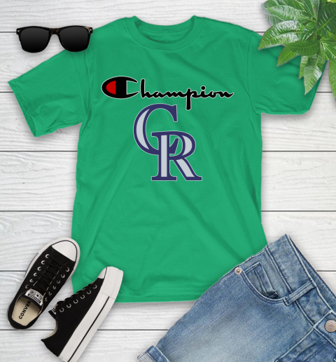 MLB Baseball Colorado Rockies Champion Shirt Youth T-Shirt 3