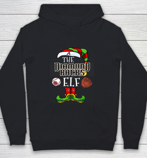 Arizona Diamondbacks Christmas ELF Funny MLB Youth Hoodie