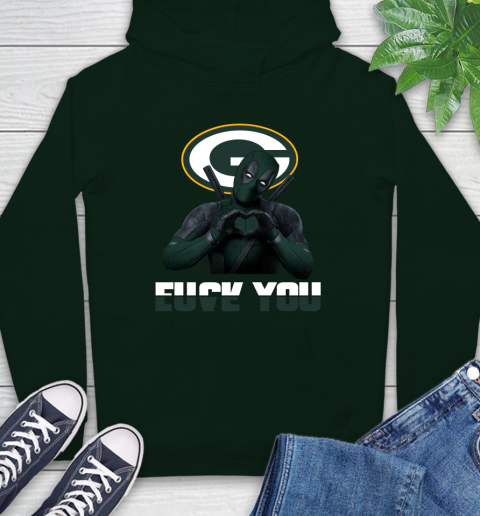 NHL Green Bay Packers Deadpool Love You Fuck You Football Sports Hoodie 12