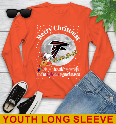 Atlanta Falcons Merry Christmas To All And ToF alcons A Good Season NFL Football Sports Youth Long Sleeve 3