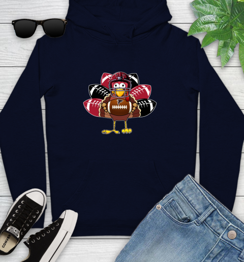 Atlanta Falcons Turkey Thanksgiving Day Youth Hoodie 4