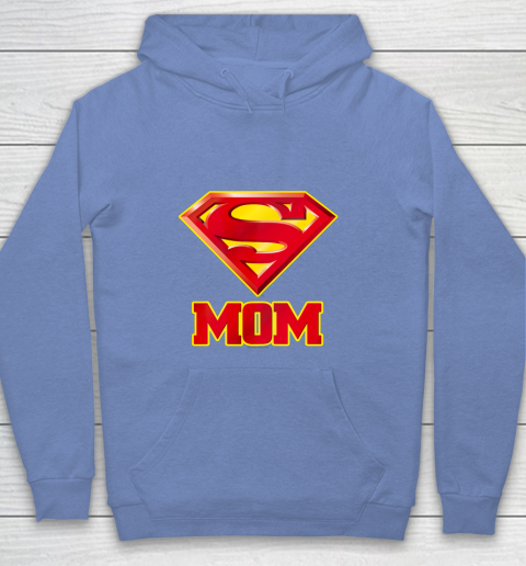 Super Mom Superman Logo Youth Hoodie 10